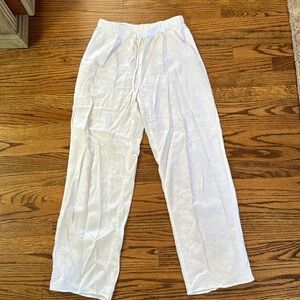 White linen wildfires free (Aritzia) pants, size small